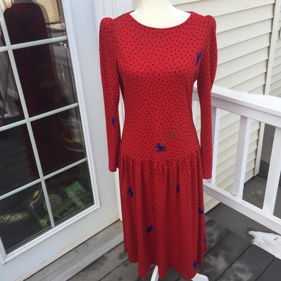 Vintage drop waist Dress. size 12 - Picture 4 of 10